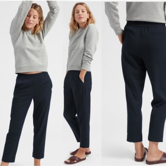 Everlane Black Pull on Black PantsSize S